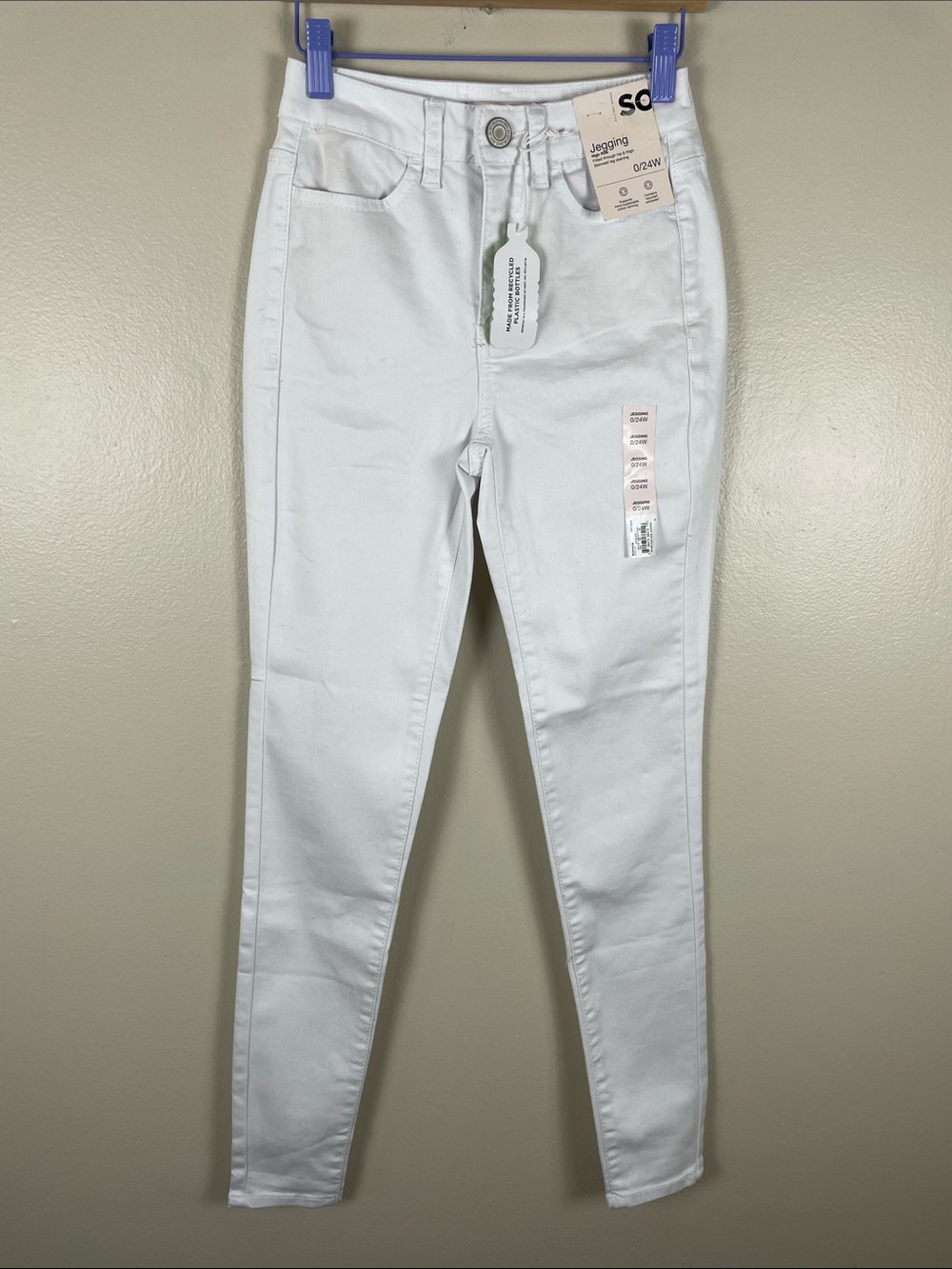 SO White High-Rise Jeggings - NEW Size 0/24W
